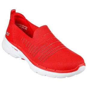 Shoe: Go Walk 6 Elated Joy Slip On Red