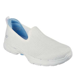 Shoe: Skechers Go Walk 6 Clear Virtue White 124505 Slip On Clearance