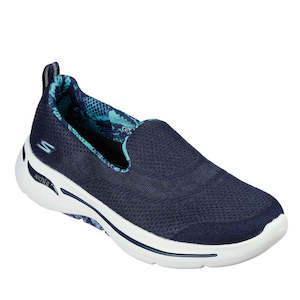 Shoe: Skechers Go Walk Arch Fit Wild Vision Navy Slip On 124475