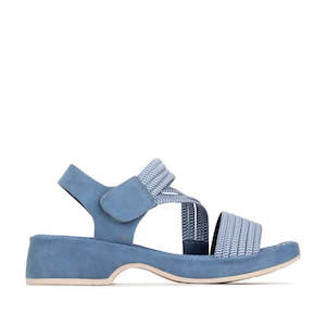 Los Cabos Sportz Sandal with Heel and Back Strap Denim Blue