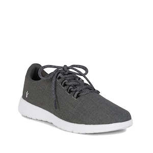 Emu Barkly Dark Grey Wool Fabric Sneakers Lace Up