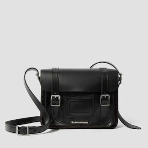 Dr Martens Leather Cross Body Black Leather Satchel 11 inch