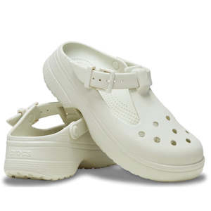 Crocs - Classic Mary Jane Clog Linen Off White Womens