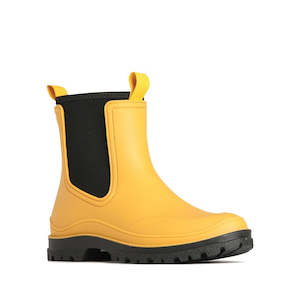 Los Cabos Amelia Corn Yellow Ankle Rain Boot Waterproof