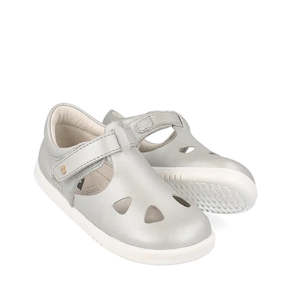 Shoe: Bobux IWalk IW Zap II Sandal Metallic Silver  Shoe Sandal