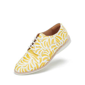 Shoe: Rollie Womens Derby Sunshine Splash Leather Shoe