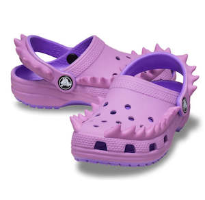 Shoe: Crocs Kids - Classic Clog Spikes Youths Galaxy Bubble PInk Purple