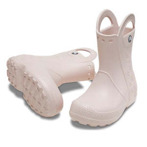 Shoe: Crocs Kids - Handle It Rain Boot Quartz Pink - Gumboots