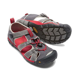 Keen Big Kids us 11 -6 - Seacamp 11 CNX - Drizzle Magnet/Racing Red