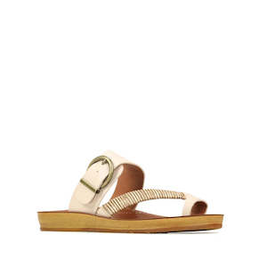 Shoe: Los Carbos Bria Oats Cream Light Flexible Sandal Jandal