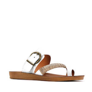 Shoe: Los Carbos Bria Off-White Light Flexible Sandal Jandal