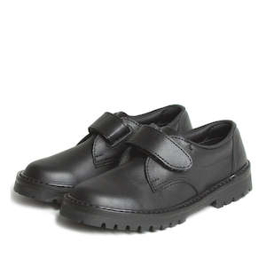 Shoe: McKinlays Kids Rip Black Velcro School Shoe