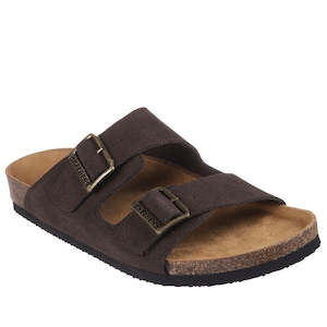 Skechers Mens Aidan Leelan Arch Fit Sandal Chocolate Brown 2 Strap Relaxed Fit