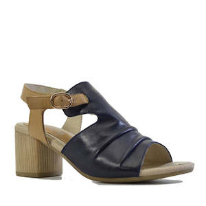 Shoe: Stegmann Ego Heeled Dressy Sandal Navy