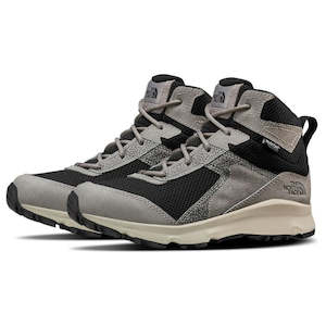 Shoe: The North Face Youths us 1-6 HedgeHog Hiker II Mid Boot Waterproof Silt Grey/Black