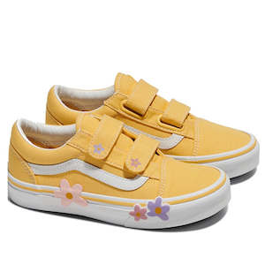 Shoe: Vans - Old Skool V Youths Flower Yellow