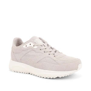 Shoe: Woden - Sophie Snake Suede - Sea Fog Grey Womens  Sneaker