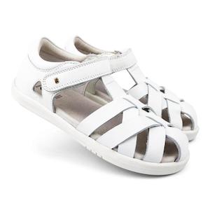 Bobux Kid + Plus Tropicana II Closed Toe Quick Dry Sandal White CLEARANCE Last One