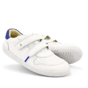 Bobux Kids Plus KP Riley Sneaker White Blueberry CLEARANCE LAST ONE