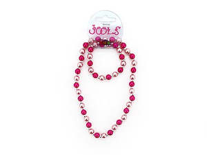 Jools | Bangle + Necklace Set – Two-tone Pink