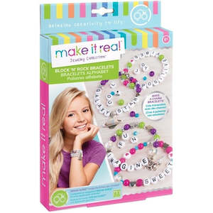 Girls Toys: Make It Real | Block "N" Rock Alphabet Bracelets