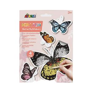 Avenir  Scratch Butterfly Stickers