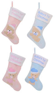 Baby's 1st Christmas Stocking Sock - Assorted