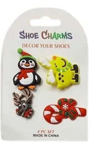 Christmas Jibbitz 4pk Shoe charms