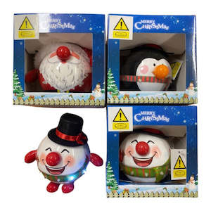 Christmas: Hand LED Character Baubles (3 assorted designs)