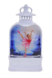 Cotton Candy - White Lantern with Ballerina