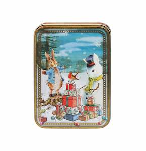 Peter Rabbit Christmas Small Rectangular Tin