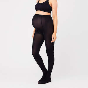 Ripe Maternity Opaque Diamond Maternity Tights Black