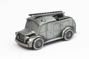 Fire Engine Money Box - Pewter