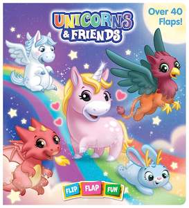 Baby Toddler Giftware: Unicorns & Friends Flip Flap Fun Book