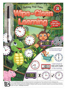 Educational: Wipe-Clean Learning Telling the Time Book | LCBF