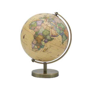 Antique Look Ocean World Globe 20cm