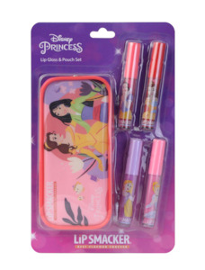 Girls Toys: Lip Smacker Disney Princess Lip Gloss And Pouch Set