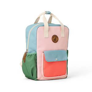 Bags Pencil Cases Homework Bags: Crywolf | Mini Backpack - Colour Block Sunset