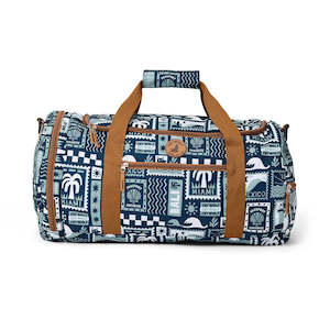 Crywolf | Packable Duffel Bag - Blue Postcards