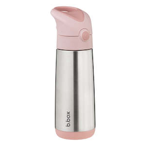 B.Box | Insulated Drink Bottle 500ml (straw)-Blush Crush