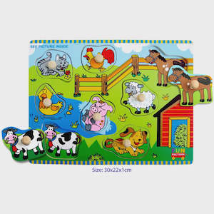 Fun Factory | Wooden Farm House Knob Puzzle