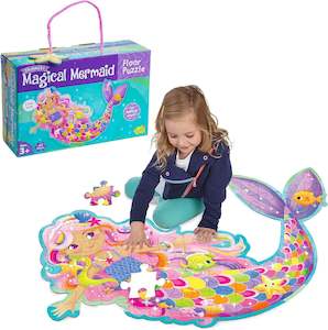 Puzzles: Peaceable Kingdom Shimmery Magical Mermaid Floor Puzzle