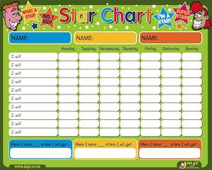 Star Chart Magnetic Learning/Reward Chart