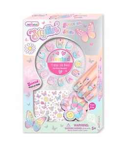 Girls: Stylin Press on Nails - Butterfly