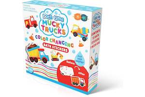 Bath: Buddy & Barney: Colour Changing Bath Stickers - Mucky Trucks