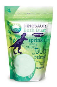 Elysium Spa Dinosaur Bath Dust Green Apple 400g