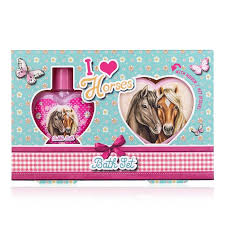 I Love Horses Bath Gift Set with Mini Diary