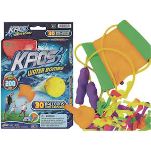 3 Man Water Balloon Launcher & 30 Water Bomb Balloons