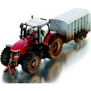 Siku | Massey Ferguson 8680 with Ifor- Williams Stock Trailer - Dirty Look