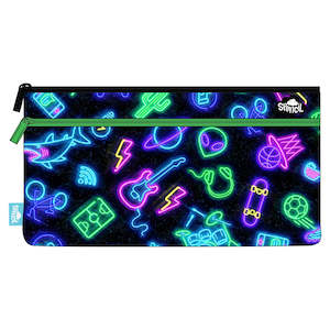 Spencil | Twin Zip Pencil Case - Neon Life